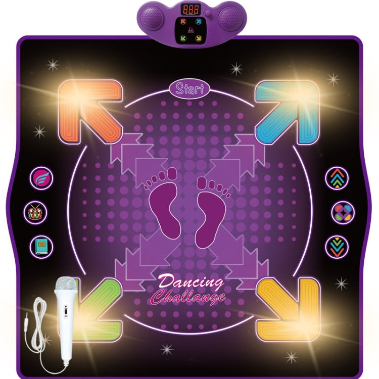 A colorful Bluetooth Electronic Dance Mat designed for children, featuring various buttons and lights for an interactive dance experience.